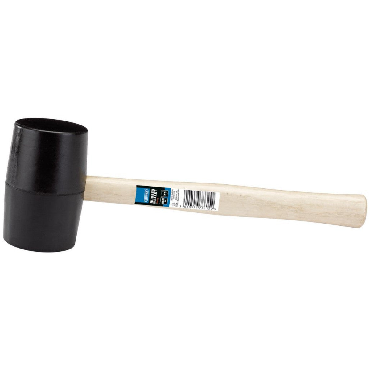 Draper Hardwood Shaft Rubber Mallet, 800g/28oz 78615