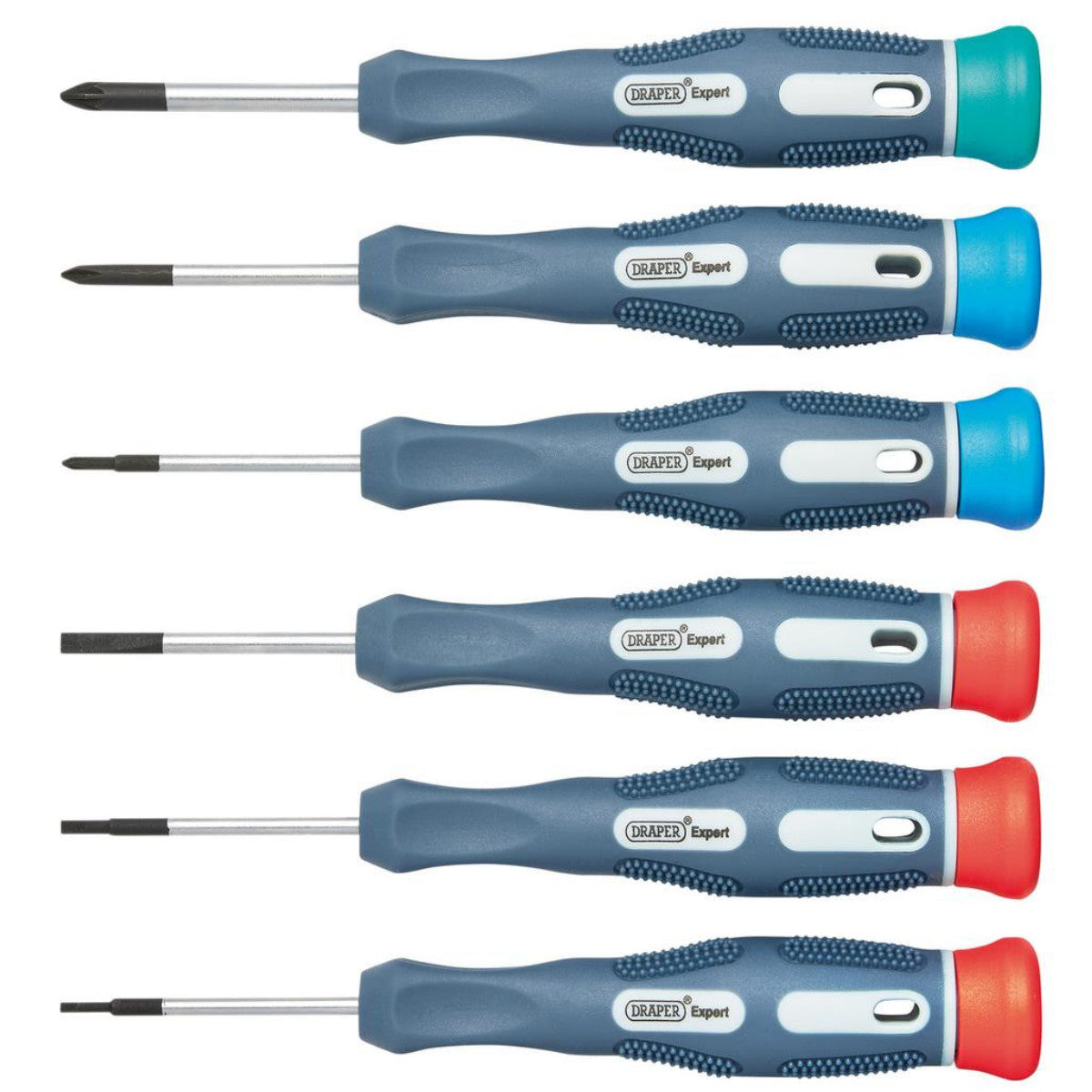 Draper Expert Soft Grip Precision Screwdriver Set (6 Piece) 78924