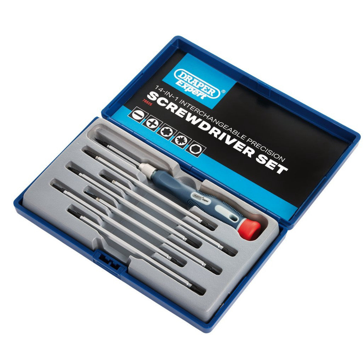 Draper Expert 14 in 1 Reversible Precision Screwdriver Set 78925