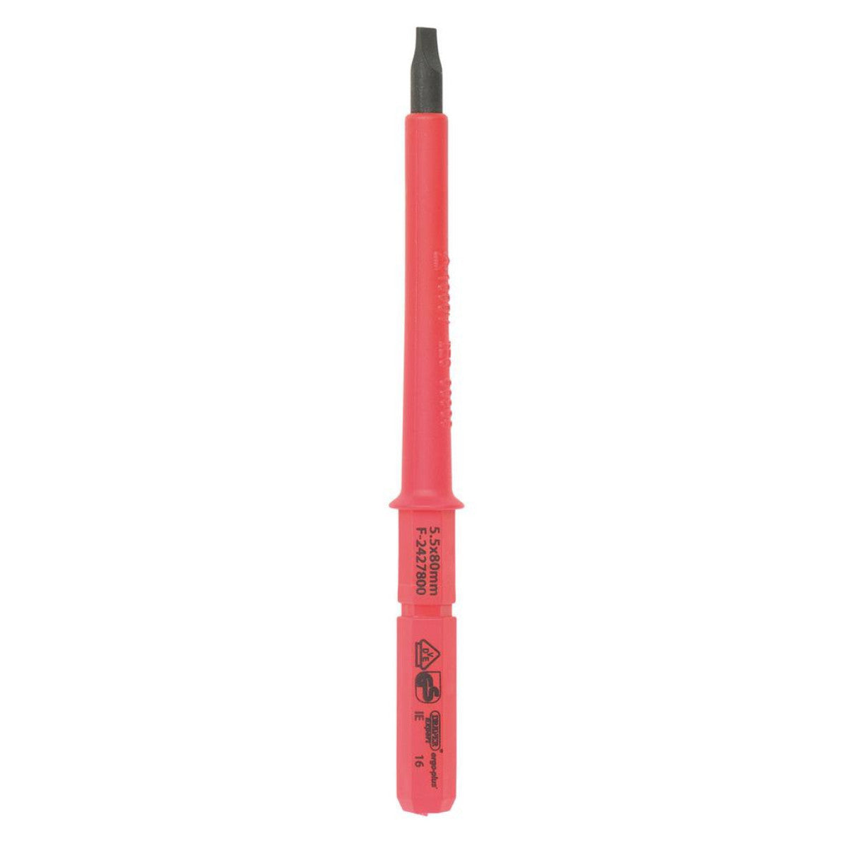 XP1000 VDE Plain Slot Interchangeable Screwdriver Blade, 5.5 x 80mm 79095