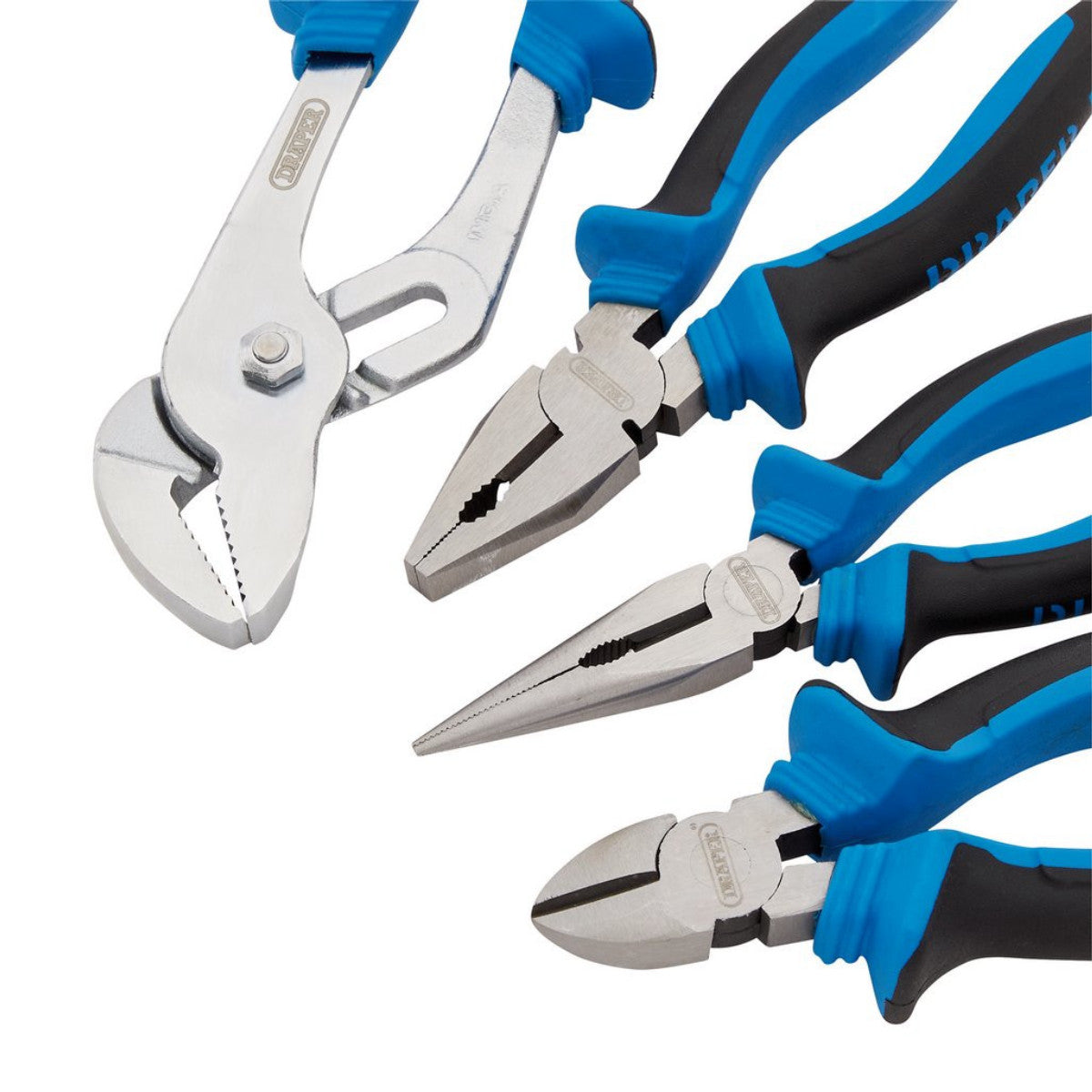 Draper Soft Grip Pliers Set (4 Piece) 81147