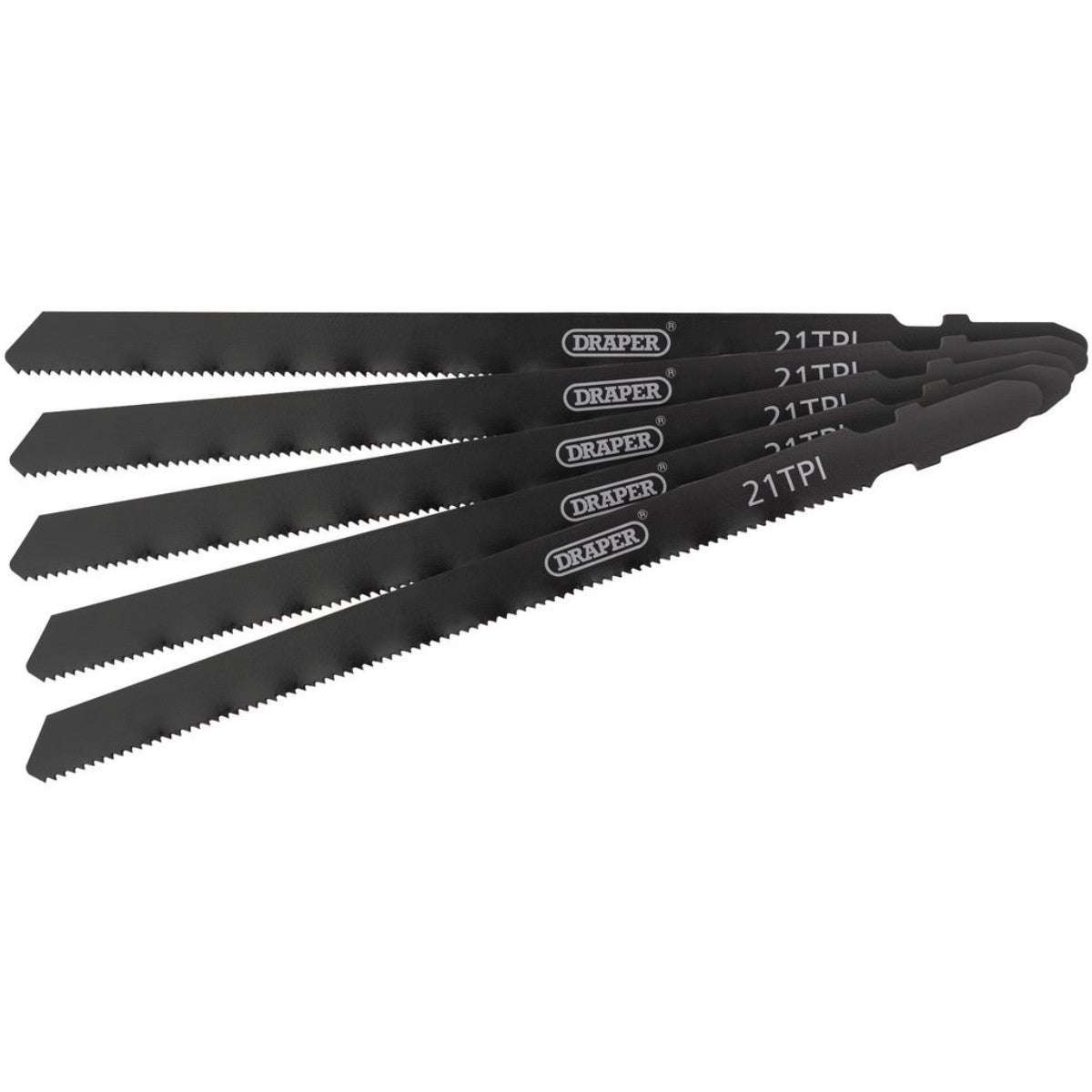 Draper DT318A Jigsaw Blade Set, 130mm, (5 Piece) 81732