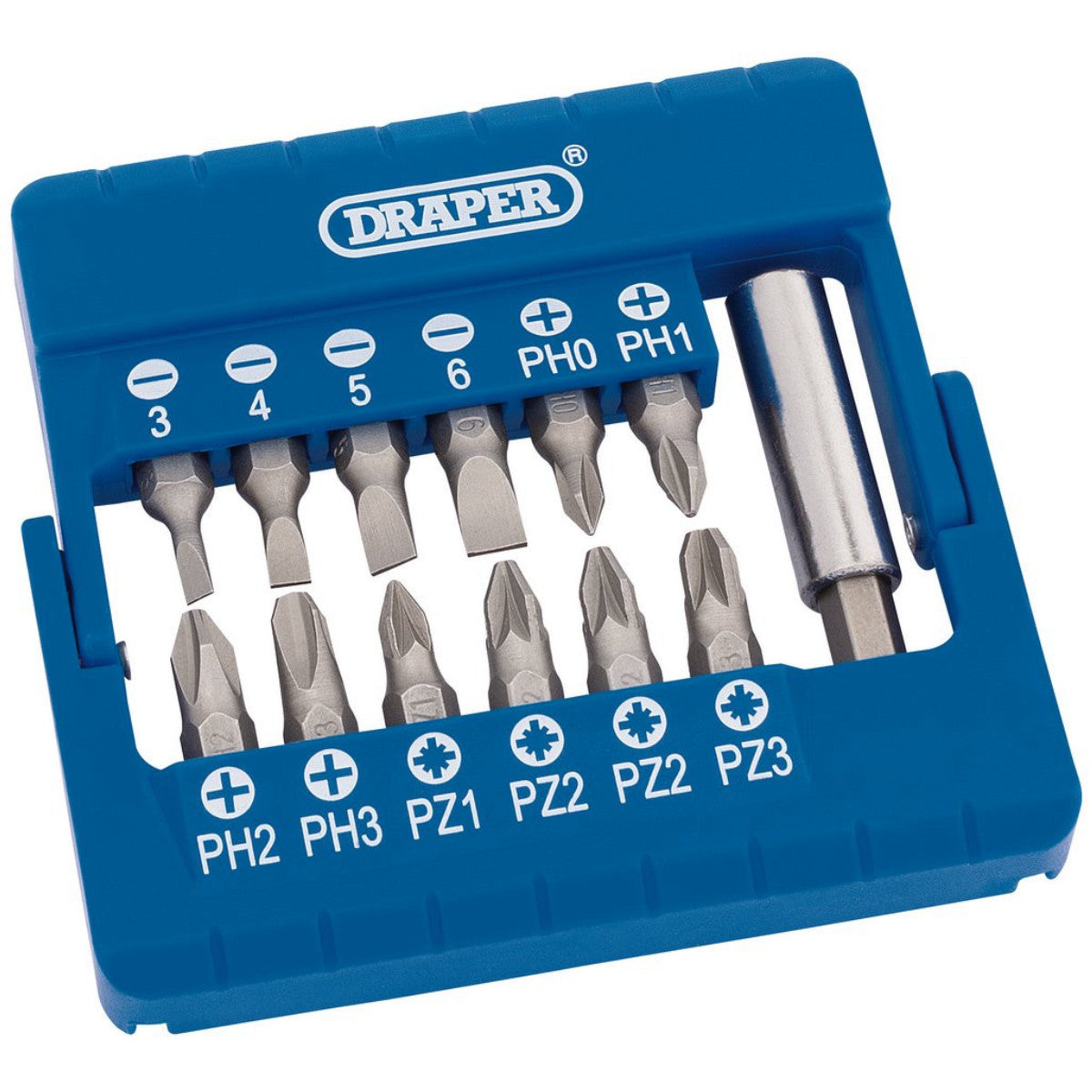 Draper Screwdriver and Magnetic Bit Holder Set (13 Piece) 82392