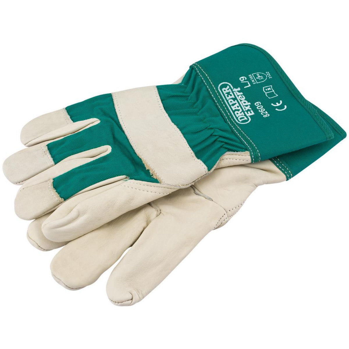Draper Expert Premium Leather Gardening Gloves, Large 82609