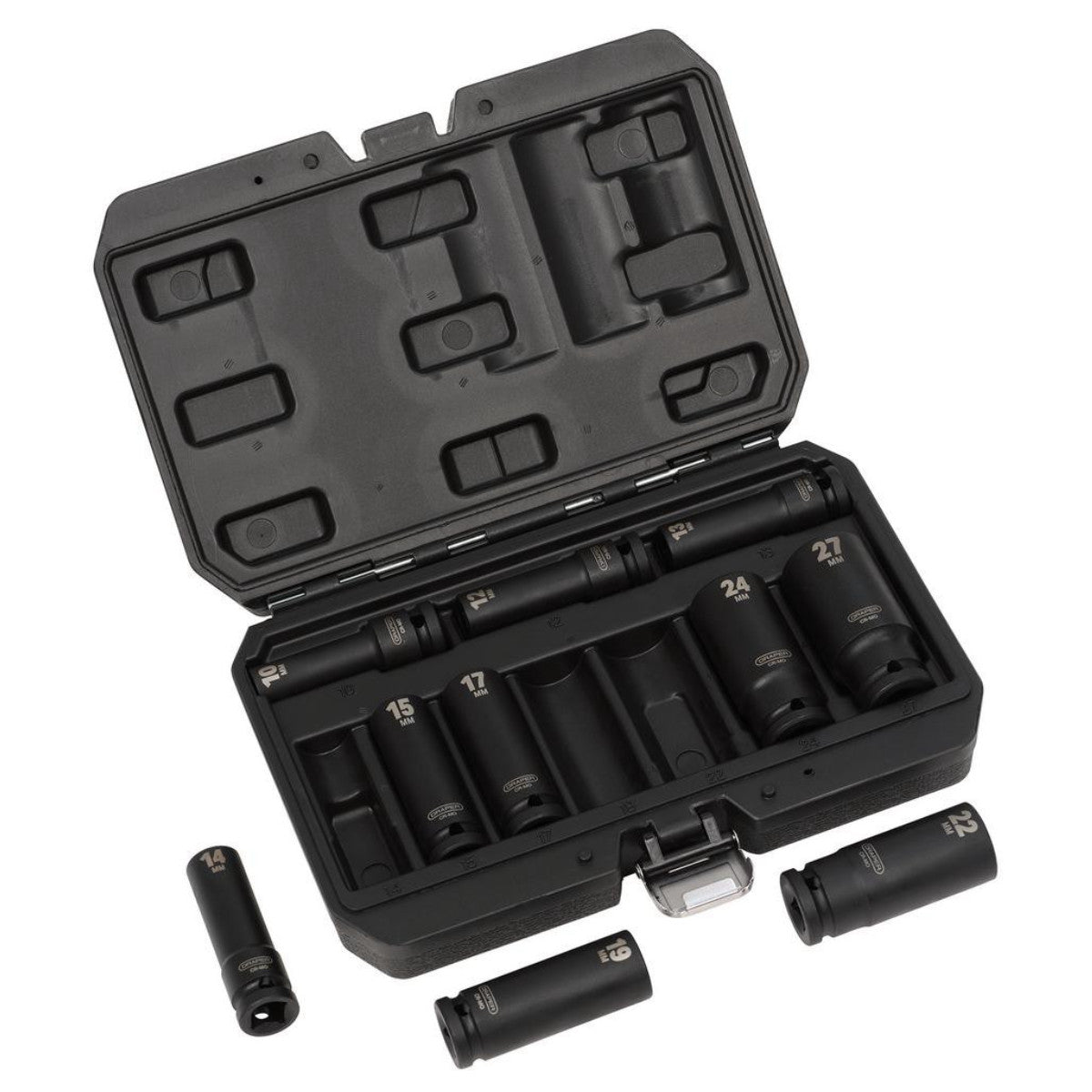 Draper Metric Deep Impact Socket Set, 1/2" Sq. Dr. (10 Piece) 83096