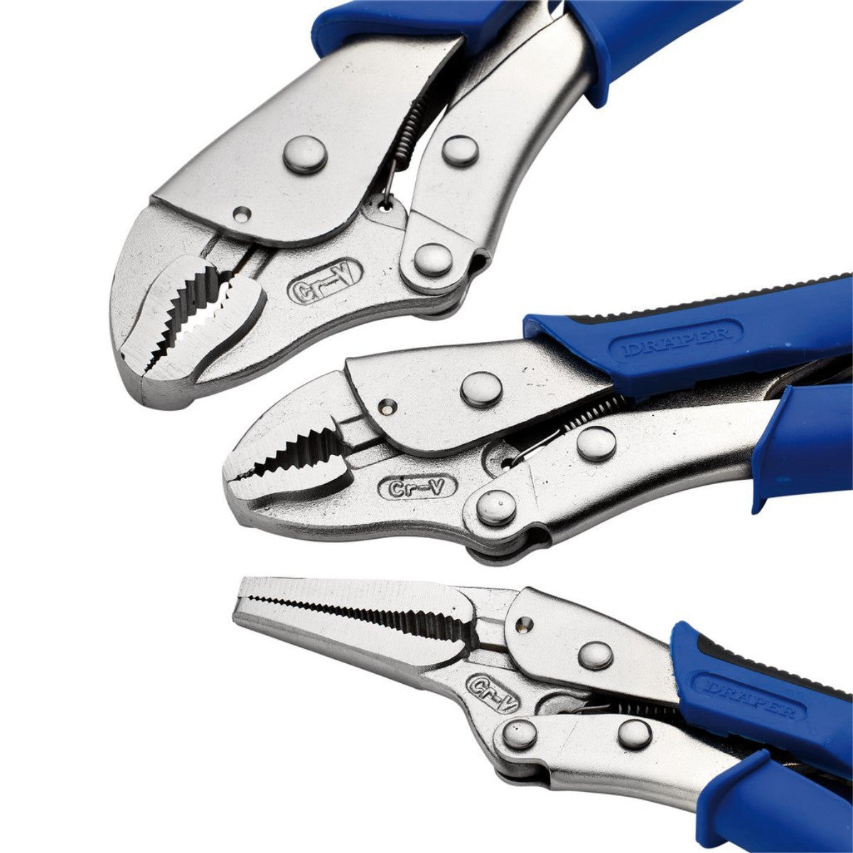 Draper Soft Grip Self Grip Pliers Set (3 Piece) 88293