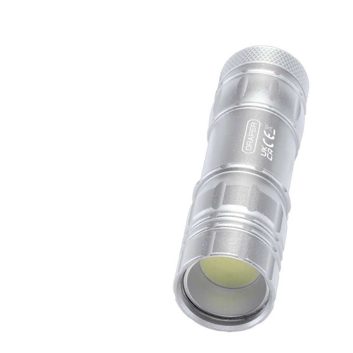Draper COB LED Aluminium Hand Torch, 3W, 85 Lumens, 3 x AAA Batteries Supplied 90103
