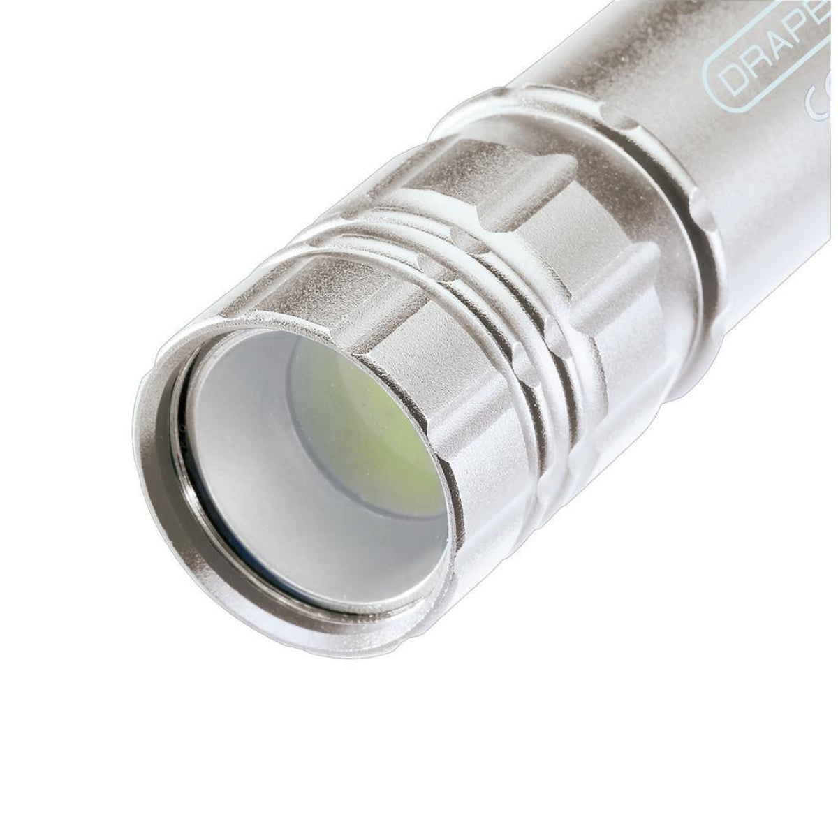 Draper COB LED Aluminium Hand Torch, 3W, 85 Lumens, 3 x AAA Batteries Supplied 90103