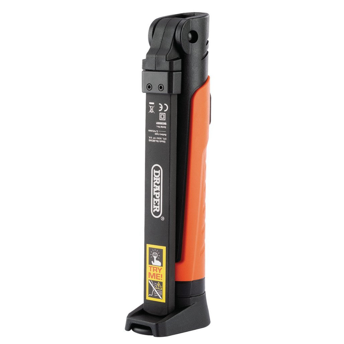 Draper COB/SMD LED Slimline Inspection Lamp, 7W, 70 - 700 Lumens, Orange, 1 x USB Cable Supplied 98348