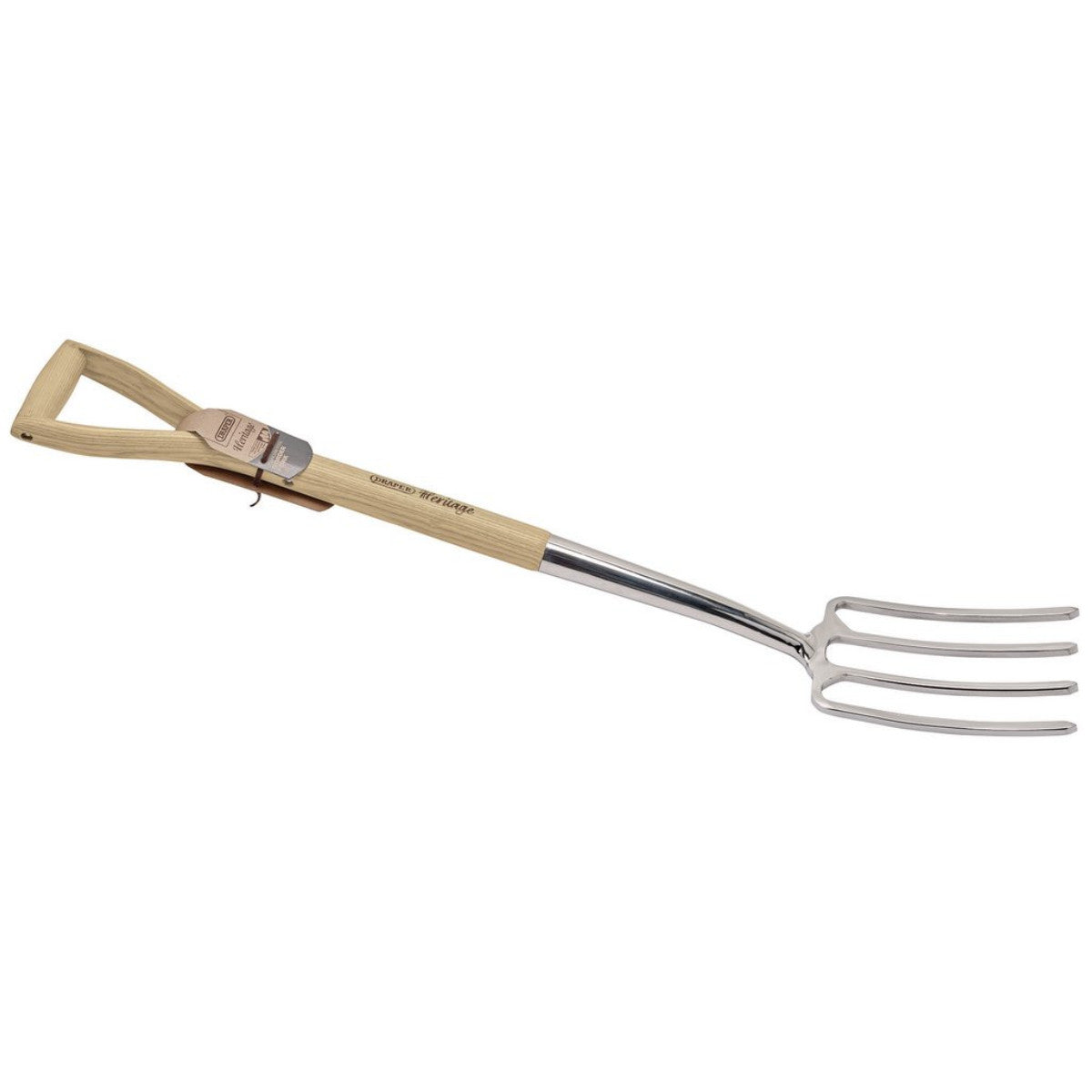 Draper Heritage Stainless Steel Border Fork with Ash Handle 99011
