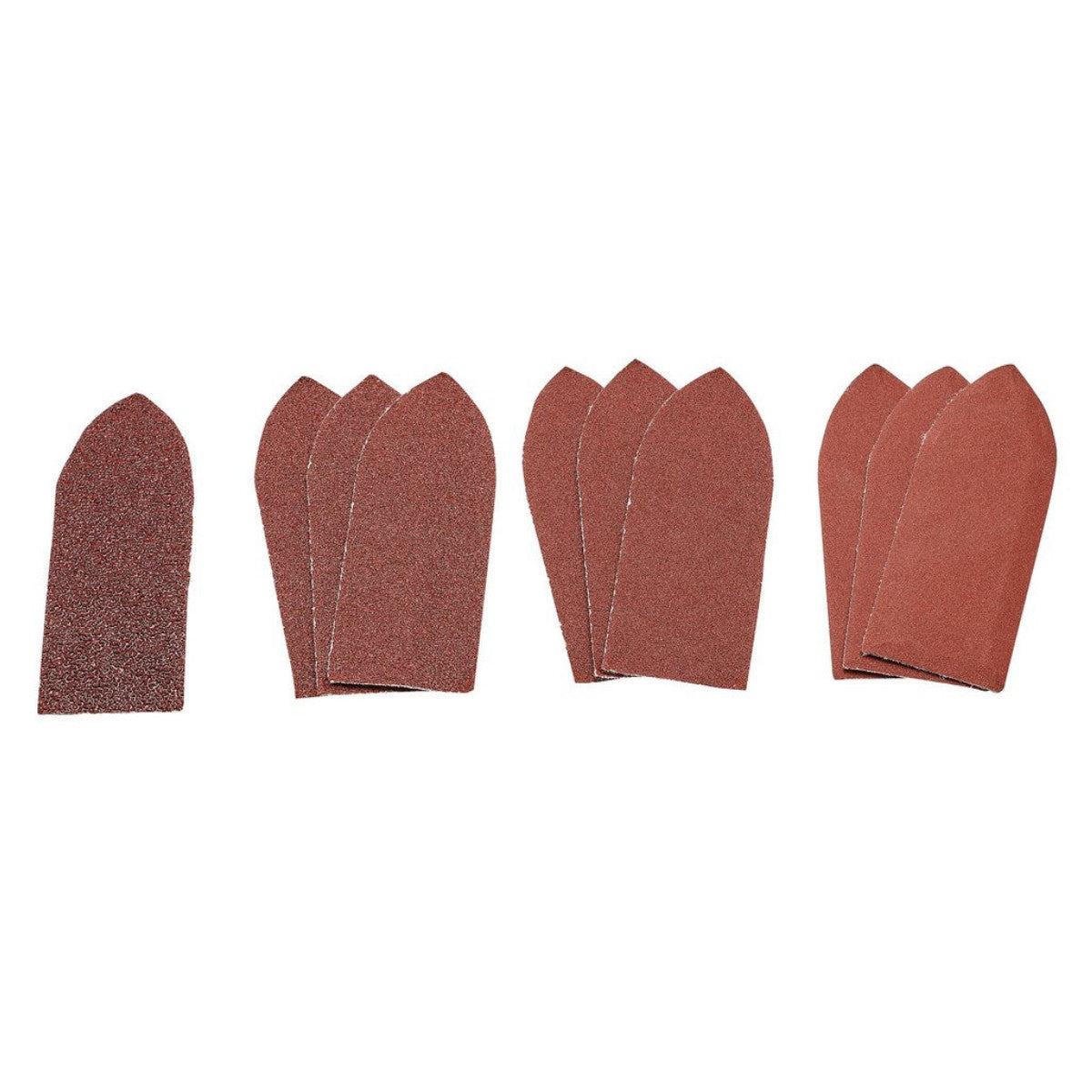 Draper Assorted Hook and Loop Aluminium Oxide Sanding Sheets, 32 x 92mm (Pack of 10) 99259