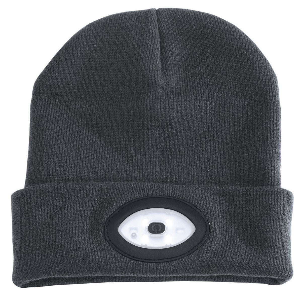 Draper Beanie Hat with Rechargeable Torch, One Size, 1W, 100 Lumens, Grey 99522
