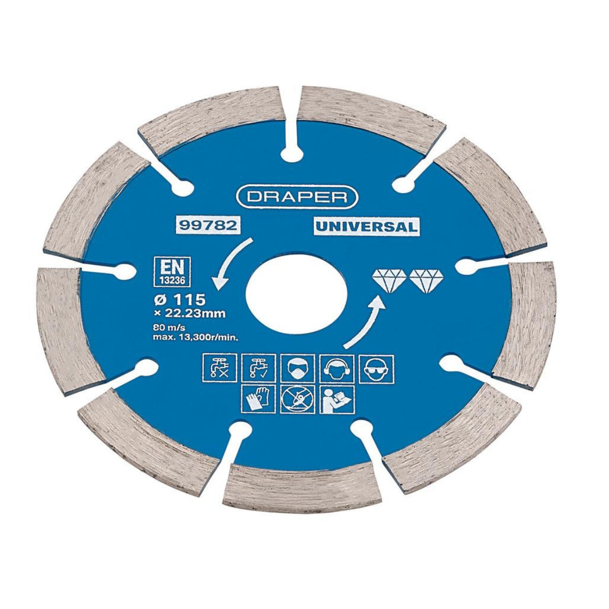 Draper Segmented Diamond Blade, 115mm 99782