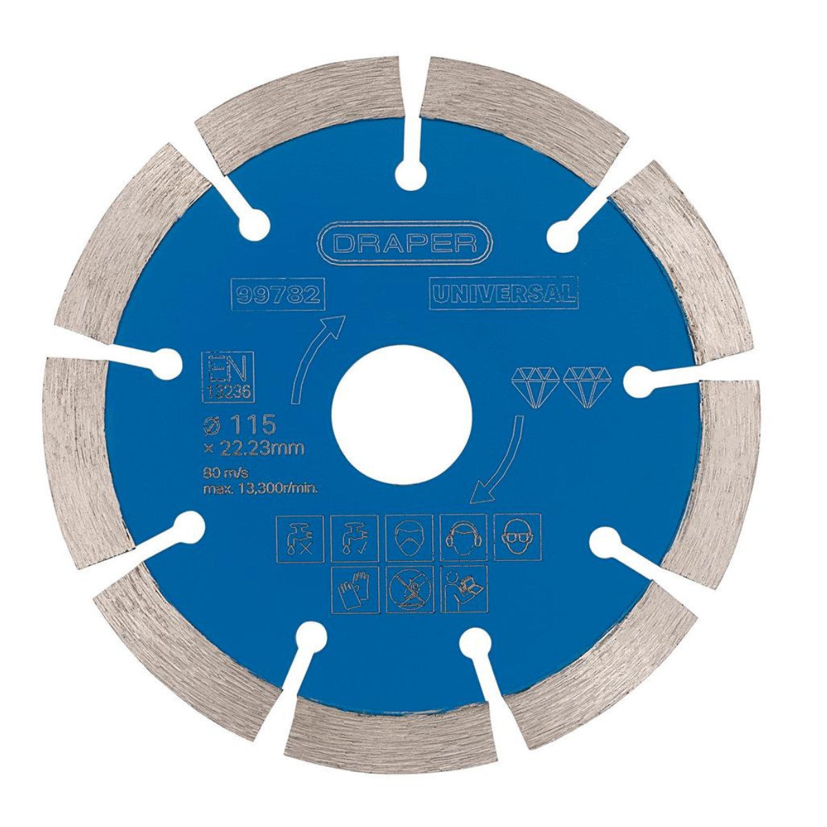 Draper Segmented Diamond Blade, 115mm 99782