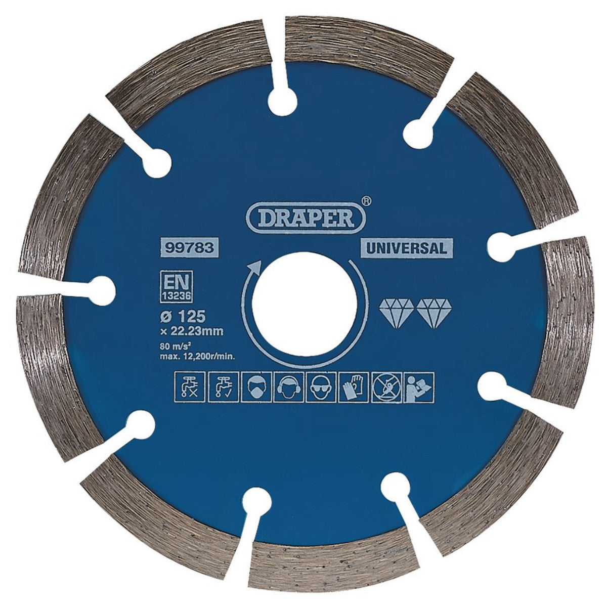 Draper Segmented Diamond Blade, 125mm 99783
