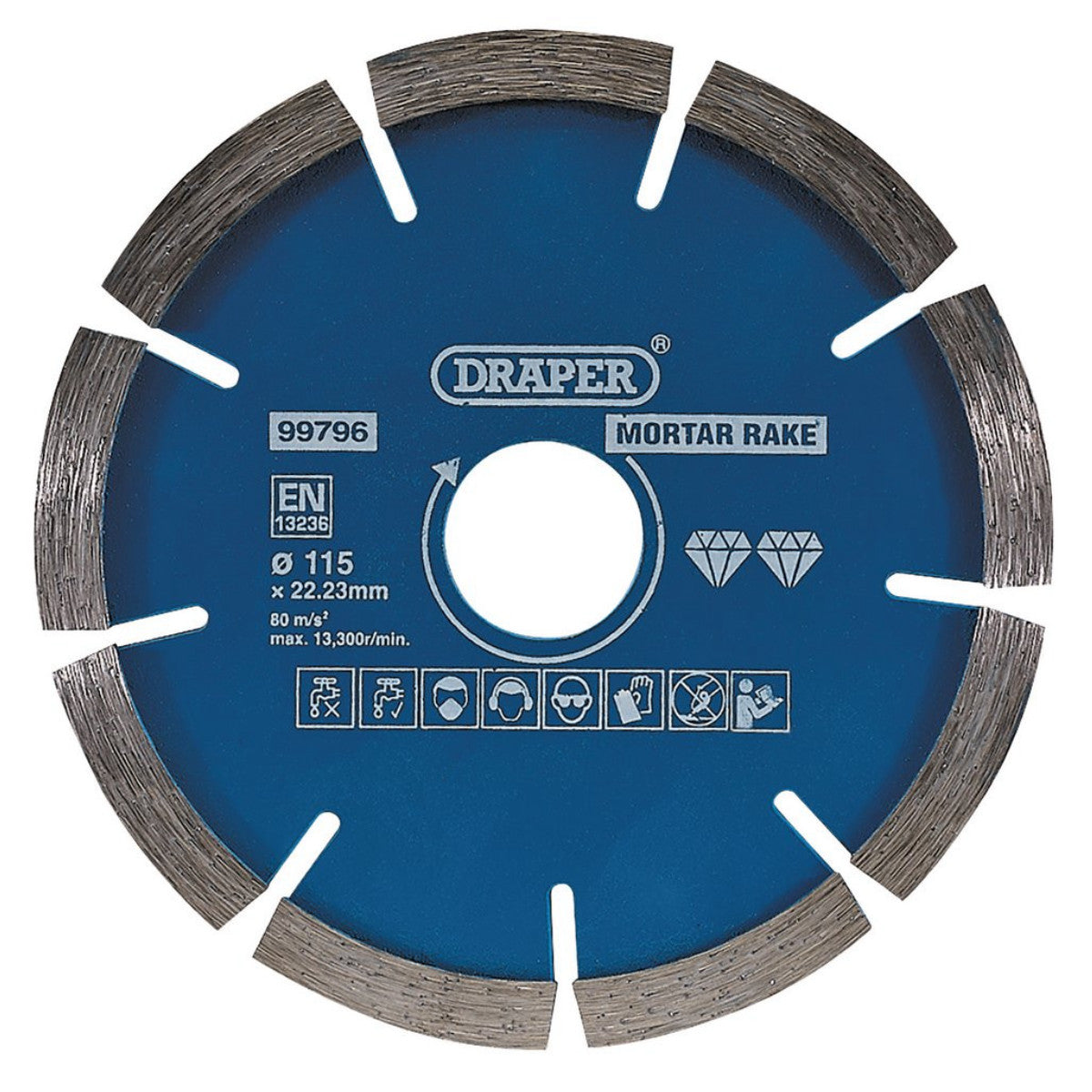 Draper Mortar Raking Diamond Blade, 115mm 99796