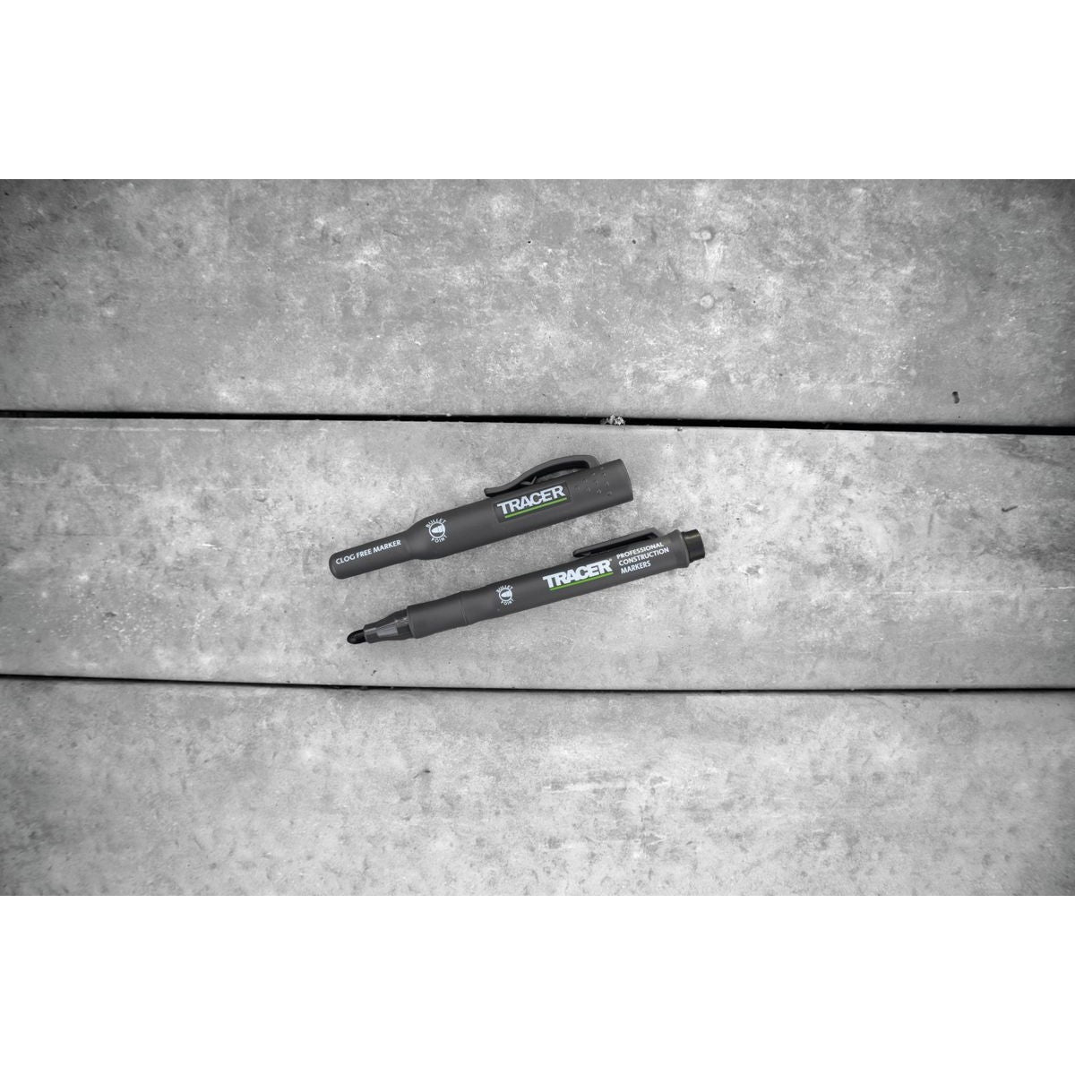 TRACER Clog Free Marker Kit - 3pc pack (1x Black / 1x Blue / 1x Red) c/w Site Holsters. ACF-MK3
