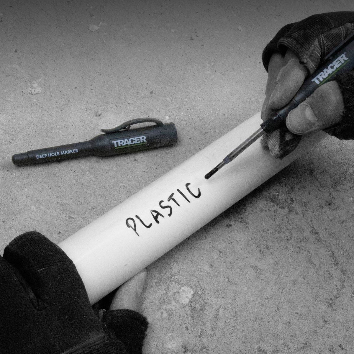 TRACER Marking Kit - Deep Hole Marker Pen, Pencil and ALH1 Lead set with Holsters AMK3