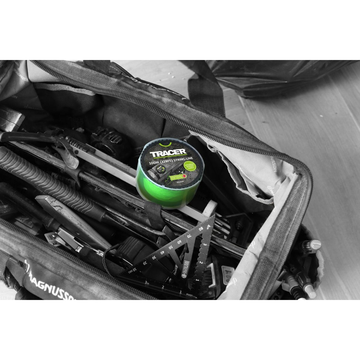 TRACER 100m String Line - Green ASLG100