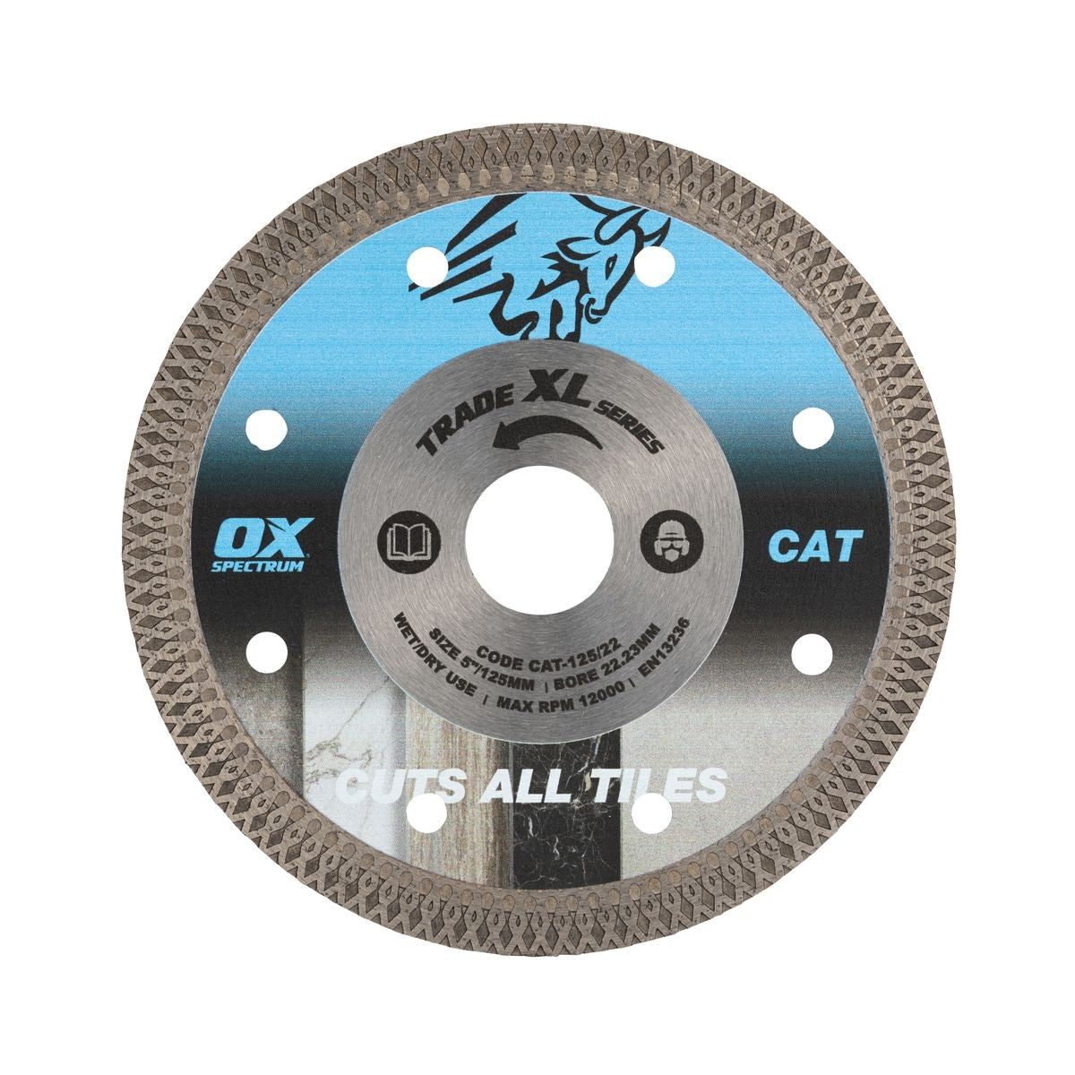 OX XL Cuts All Tiles Diamond Blade - 125/22.23mm CAT-125/22