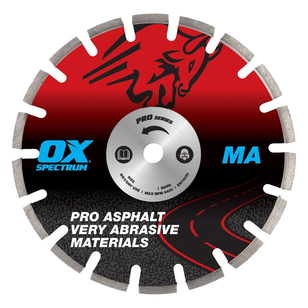OX Asphalt Diamond Blade - 350/25.4mm MA350/25