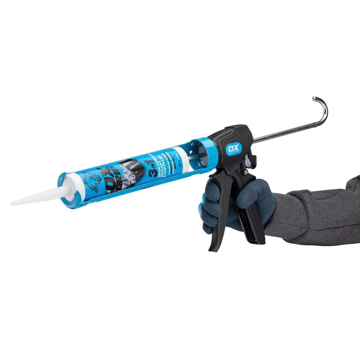 OX Dual Thrust Caulking Gun – 400ml OX-P045440
