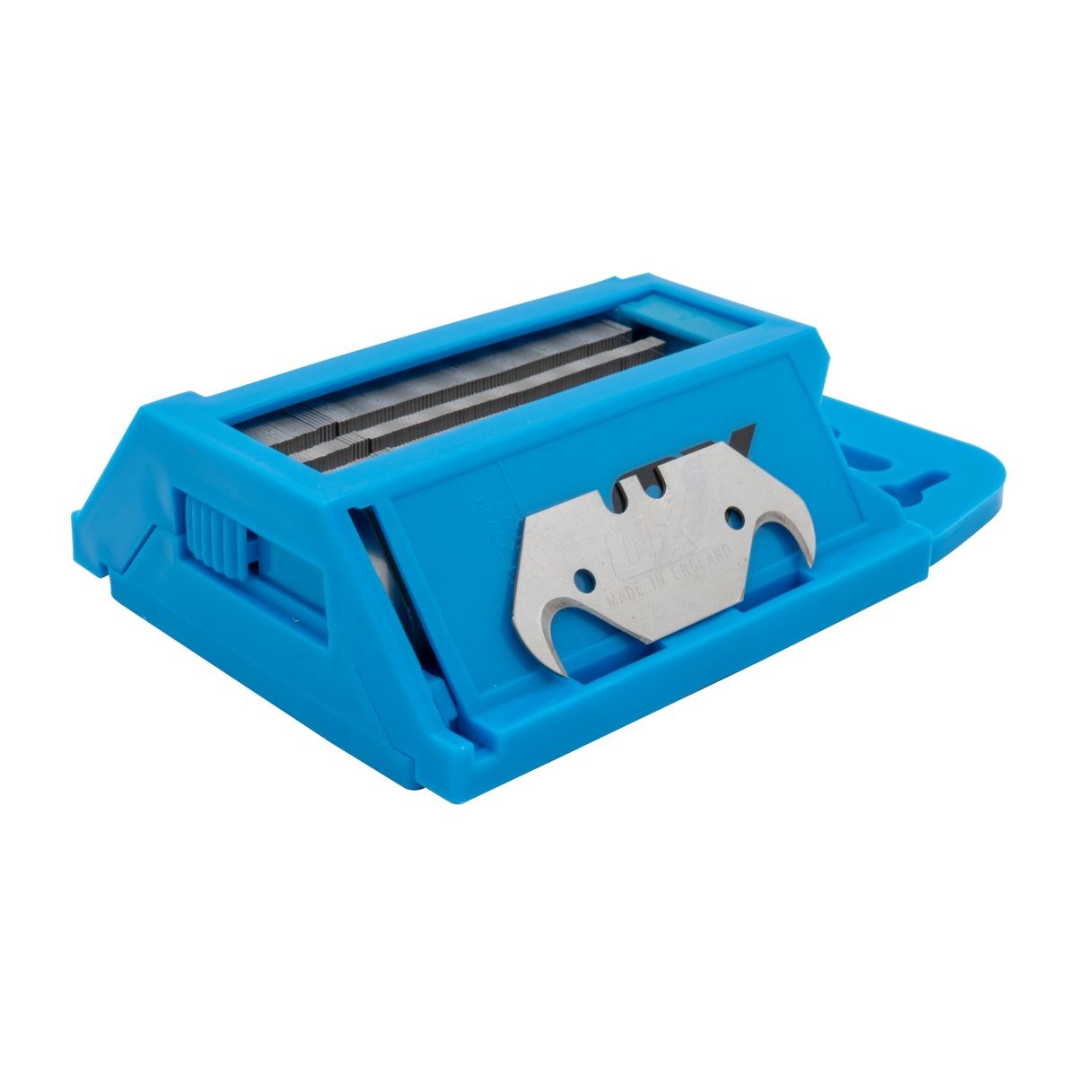 OX 100 Pack Heavy Duty Hooked Knife Blades & Dispenser OX-P222610