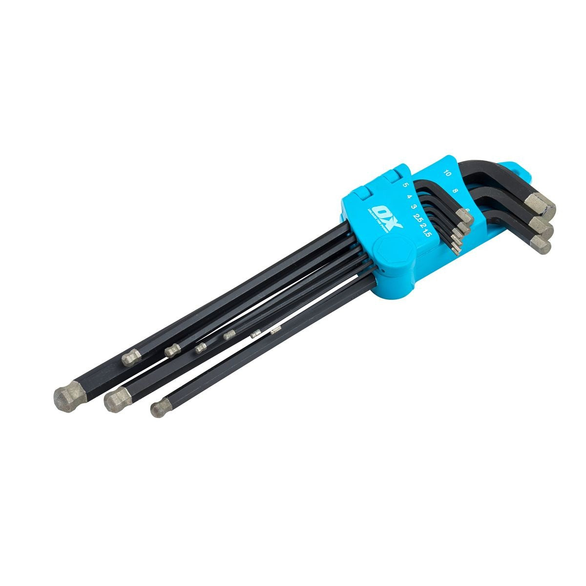 OX Diamond Tipped Hex Key Set - 9 Piece, Metric 1.5 - 10mm OX-P322409