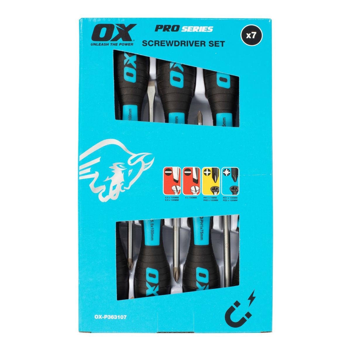 OX 7 Piece Screwdriver Set OX-P363107