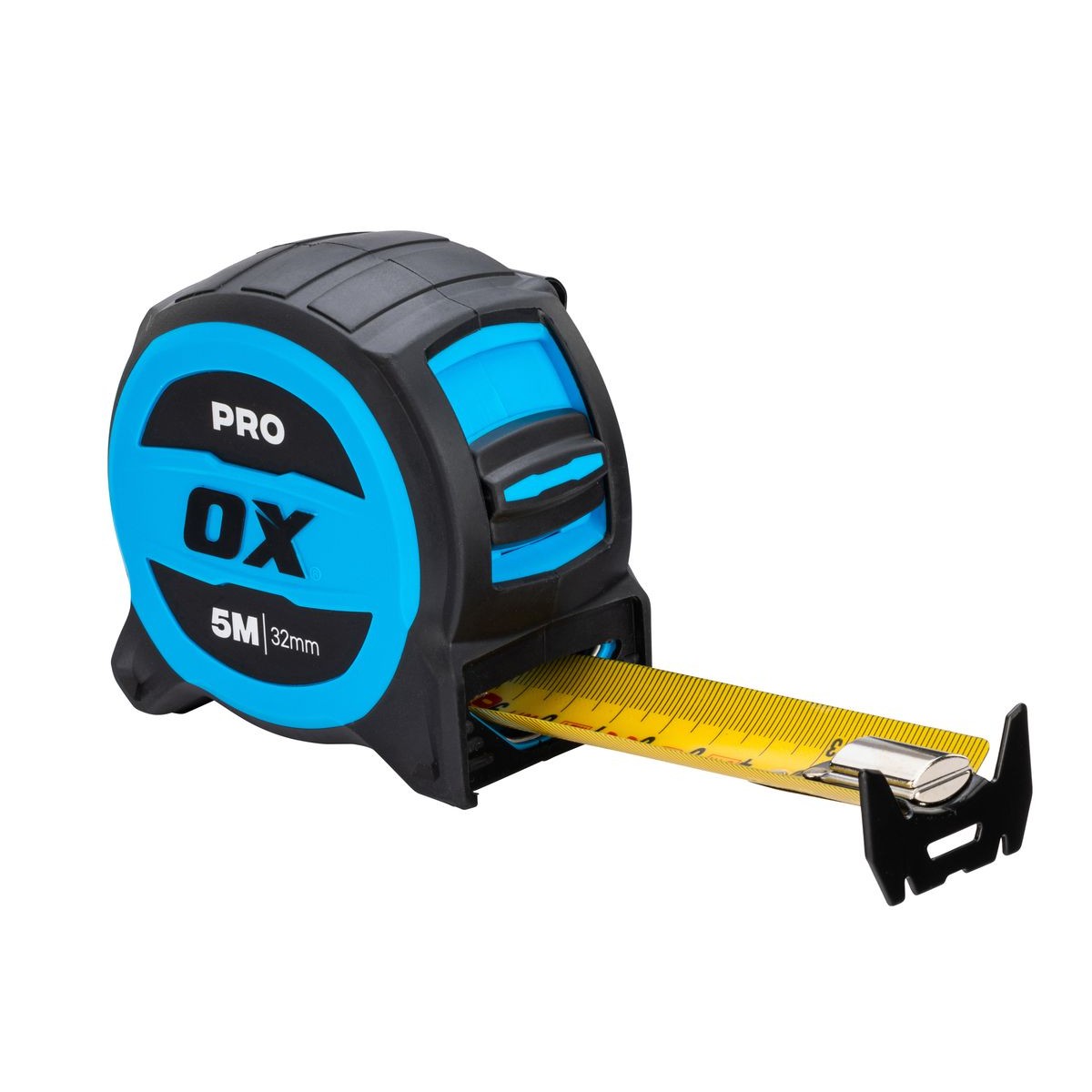 OX 5m Metric Only Tuff Blade Tape Measure - Magnetic Dual Hook & 32mm Wide Blade OX-P631005