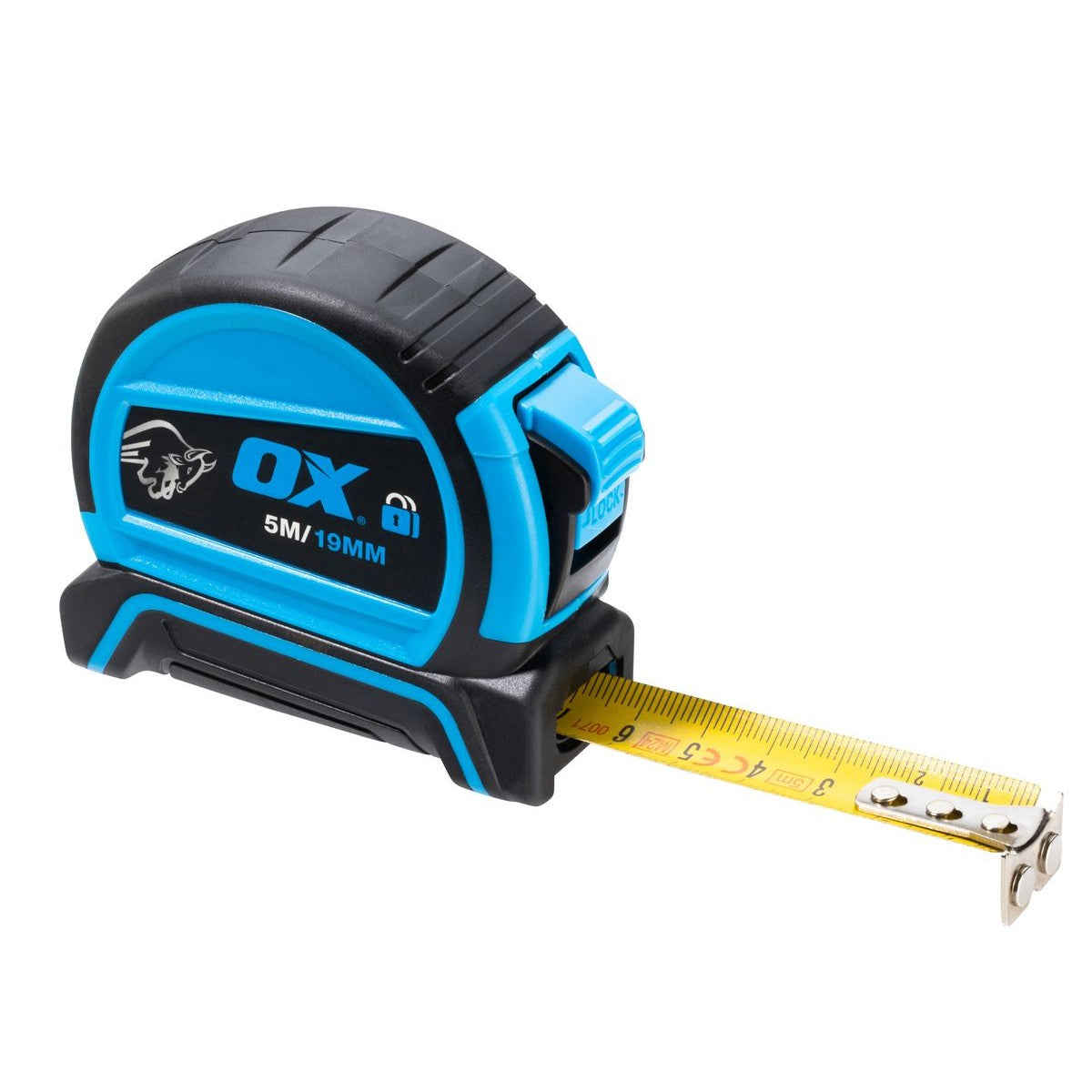OX Double Locking Tape Measure Metric Only - 5m OX-P632705