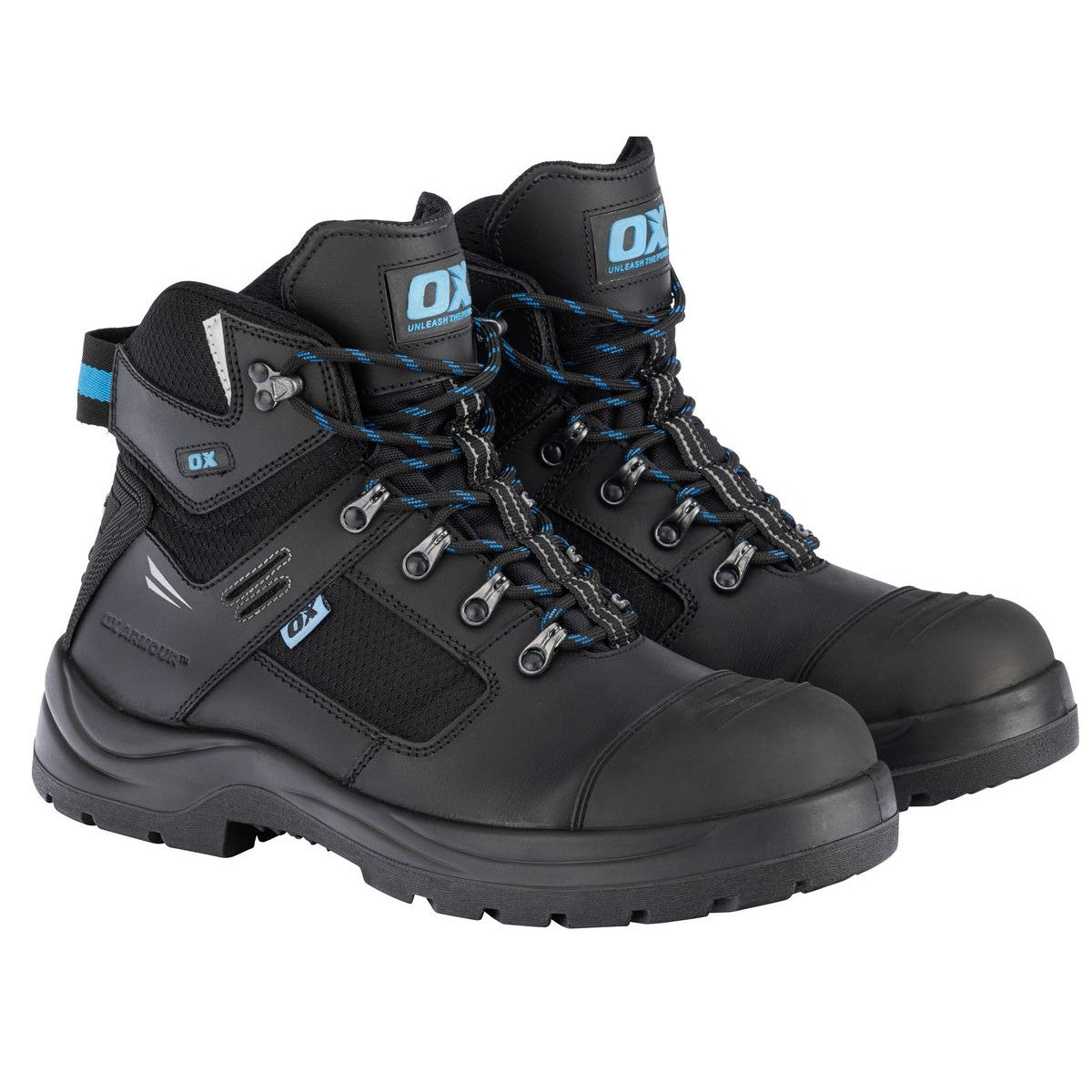 OX Innovation Black Safety Boots - Size 9 OX-S488809