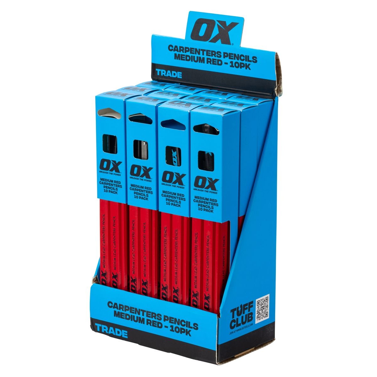 OX Medium Red Carpenters Pencils - 10 pack OX-T022910