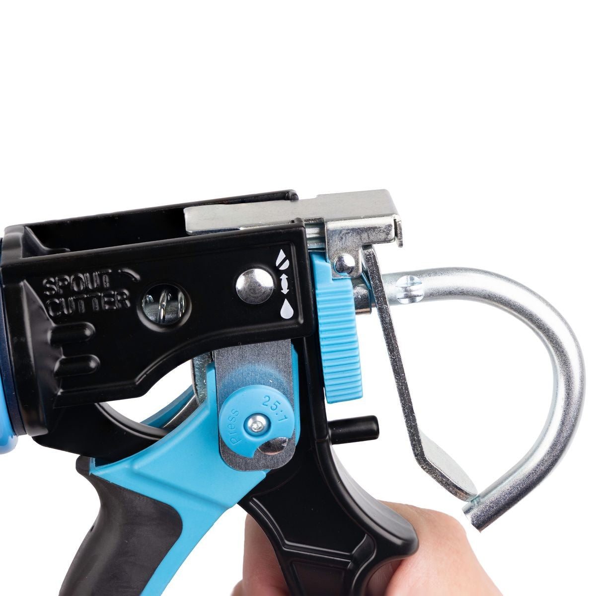 OX 400ml Heavy Duty Caulk Gun | 25:1 /12:1 Dual Thrust Ratio OX-T046507