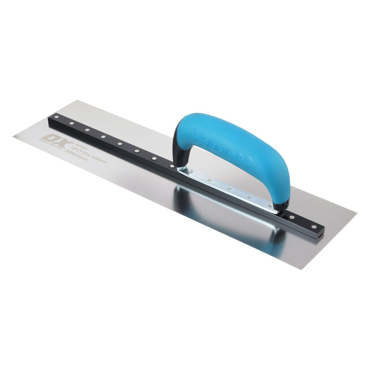 OX Pro SST Square Cement Finishing Trowel - OX Grip | 4.5" x 16" / 115mm x 405mm OX-P018816