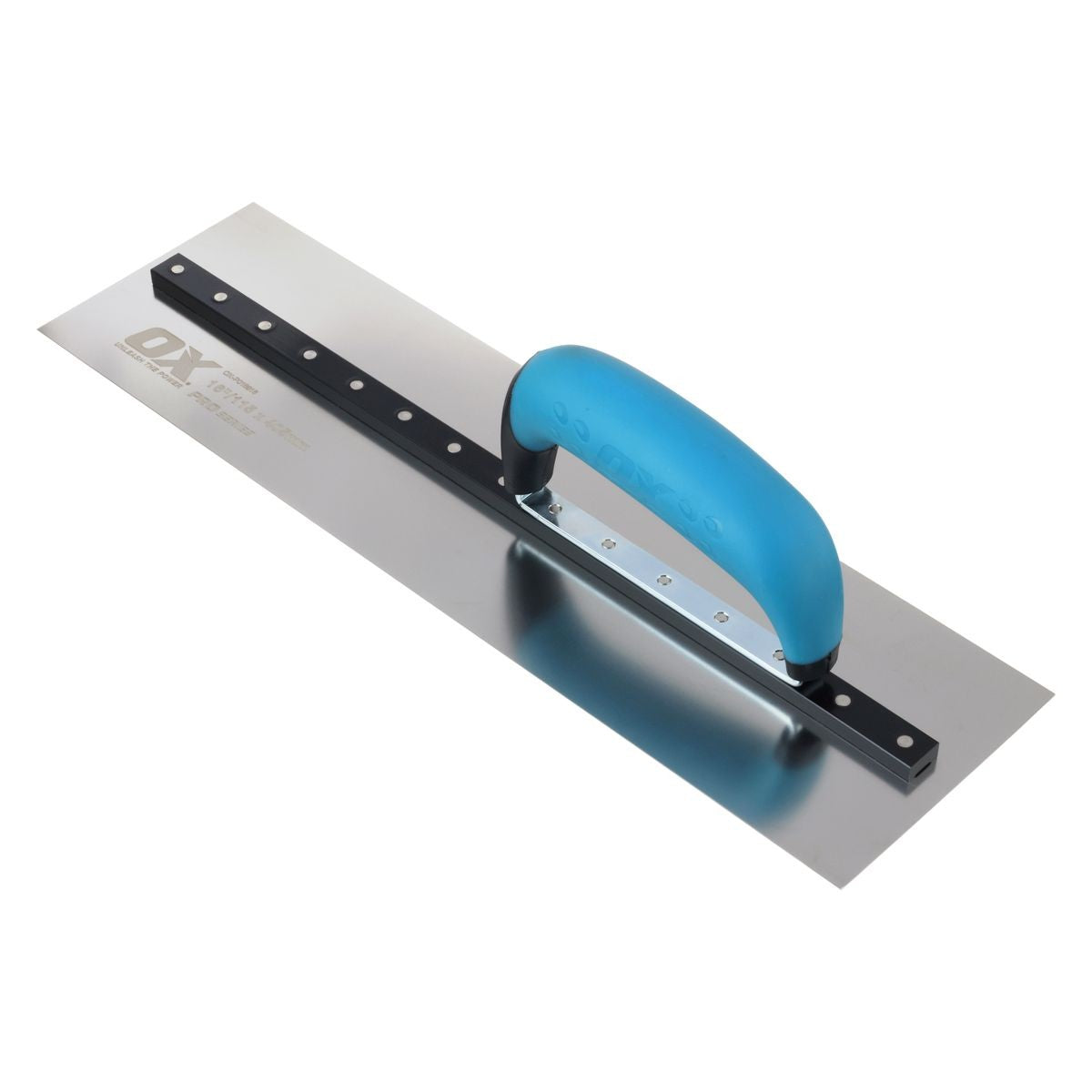 OX Pro SST Square Cement Finishing Trowel - OX Grip | 4.5" x 16" / 115mm x 405mm OX-P018816