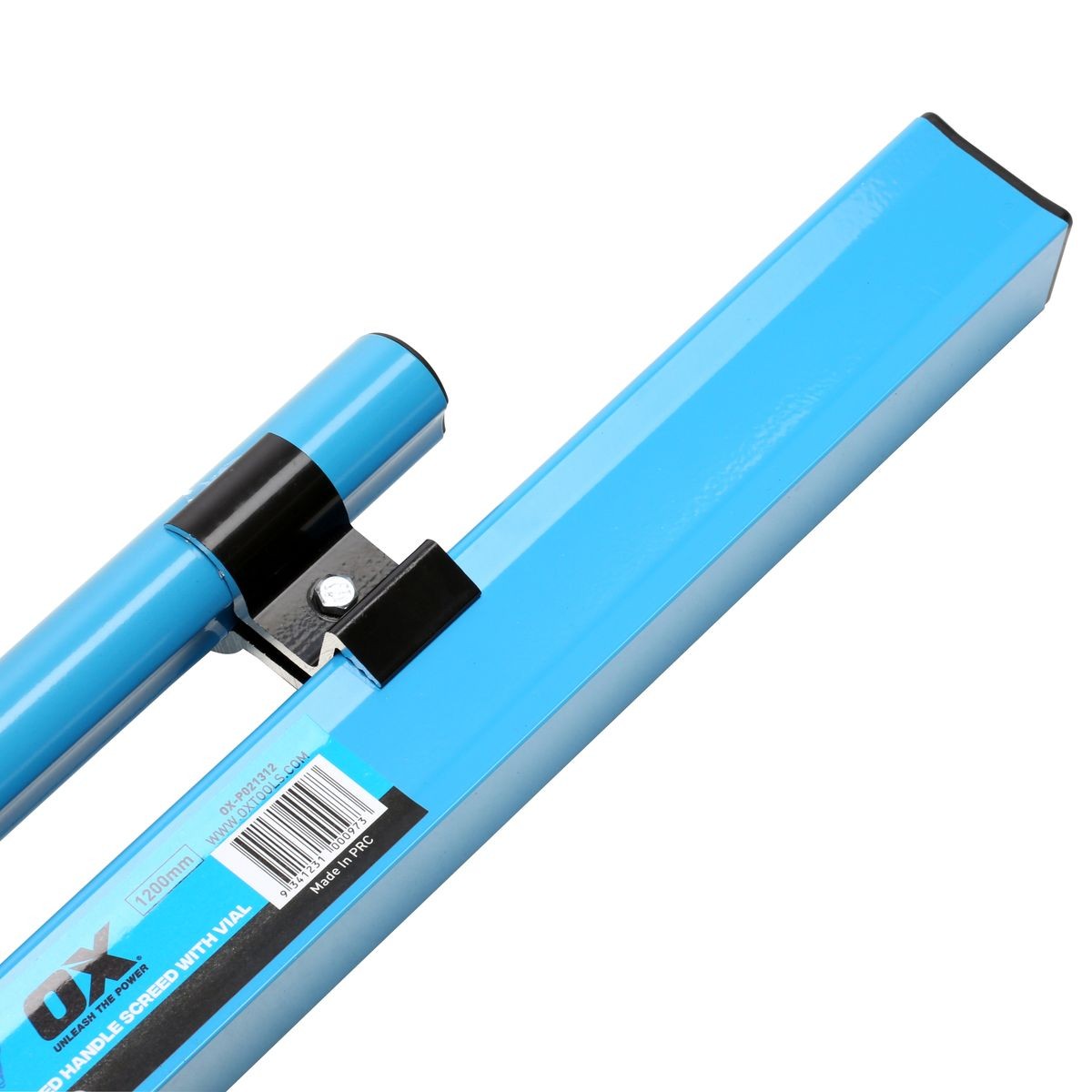 OX Pro Clamped Handle Concrete Screed - With Vial | 48" / 1200mm OX-P021312