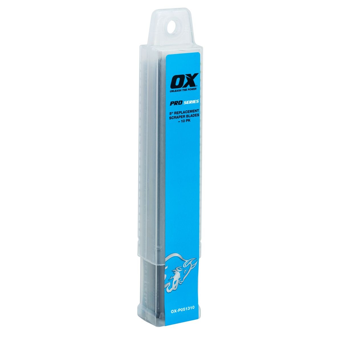 OX Pro Heavy-Duty Scraper Replacement Blades - 10 Pack | 5" Wide / 127mm Wide OX-P051310
