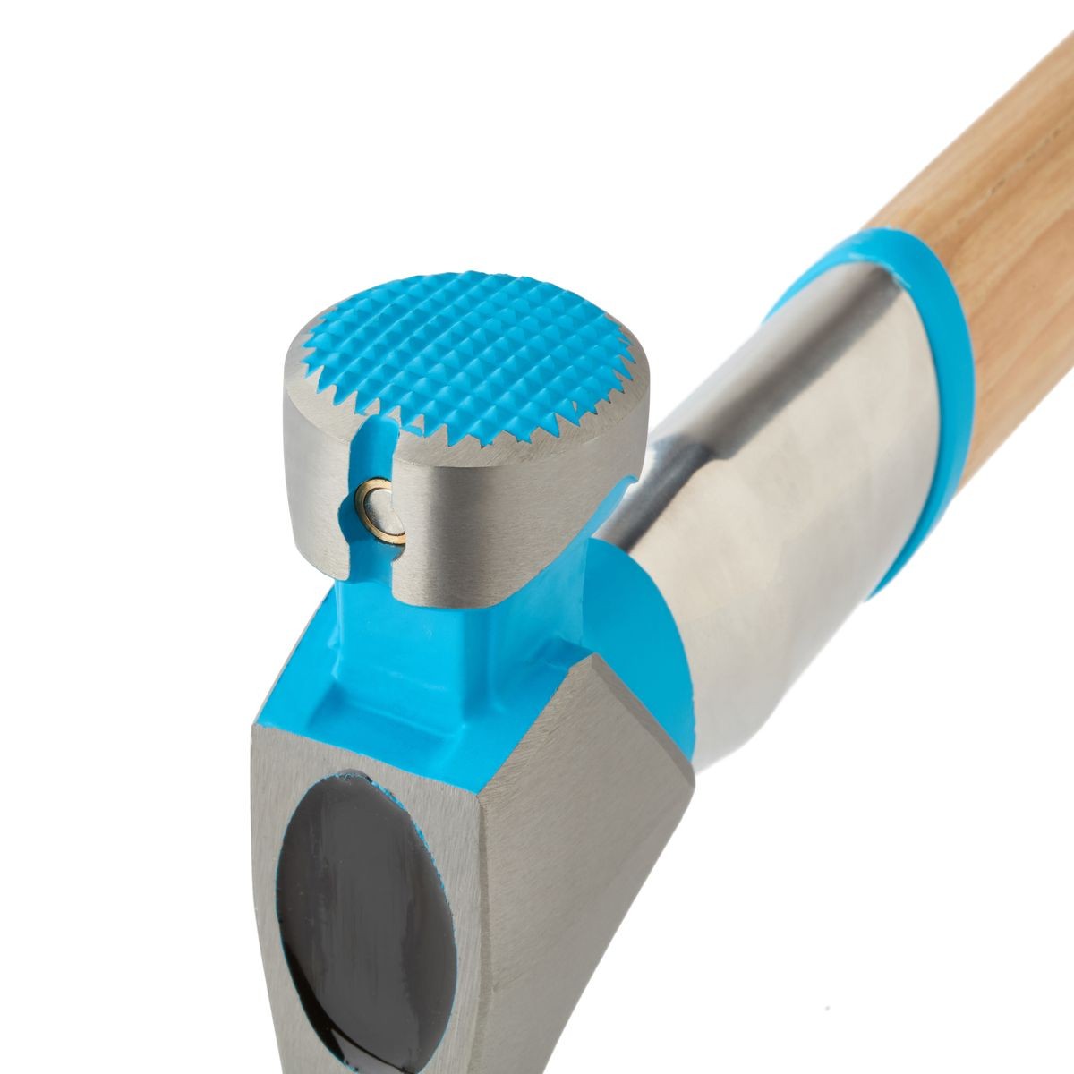 OX Pro 22-Ounce Milled Face Framing Hammer | Curved Hickory Handle w/ TPR Grip & Steel Reinforcement OX-P088422