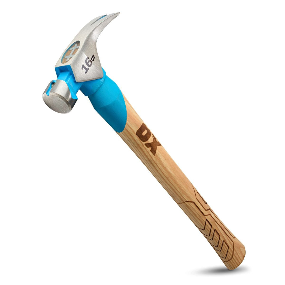OX Pro 16-Ounce Smooth Face Framing Hammer | Straight Hickory Handle OX-P088916