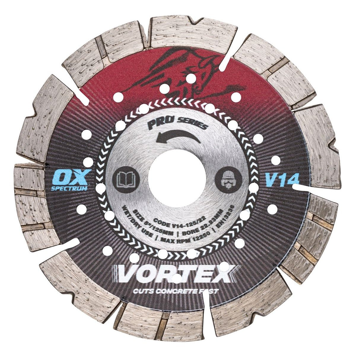 OX Pro V14 Diamond Blade - Concrete - 125/22.23mm V14-125/22