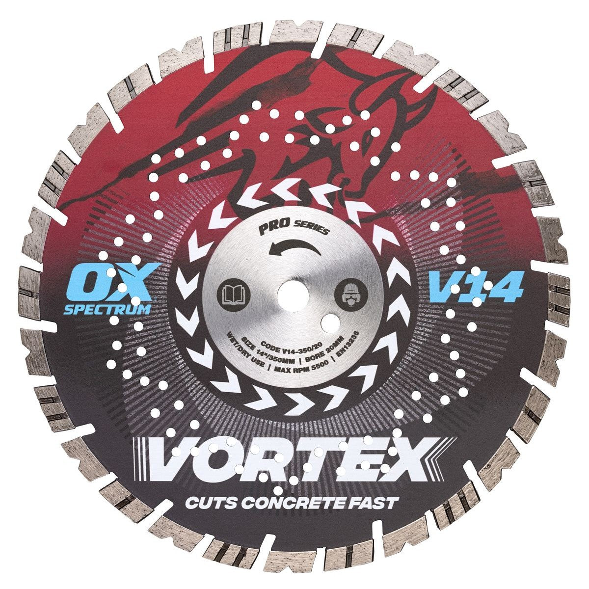 OX Pro V14 Diamond Blade - Concrete - 350/20mm V14-350/20