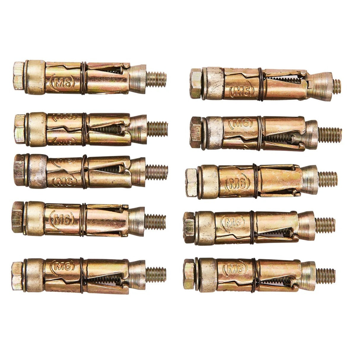 Amtech 10 Piece M6 X 50mm Expansion Bolts S5910