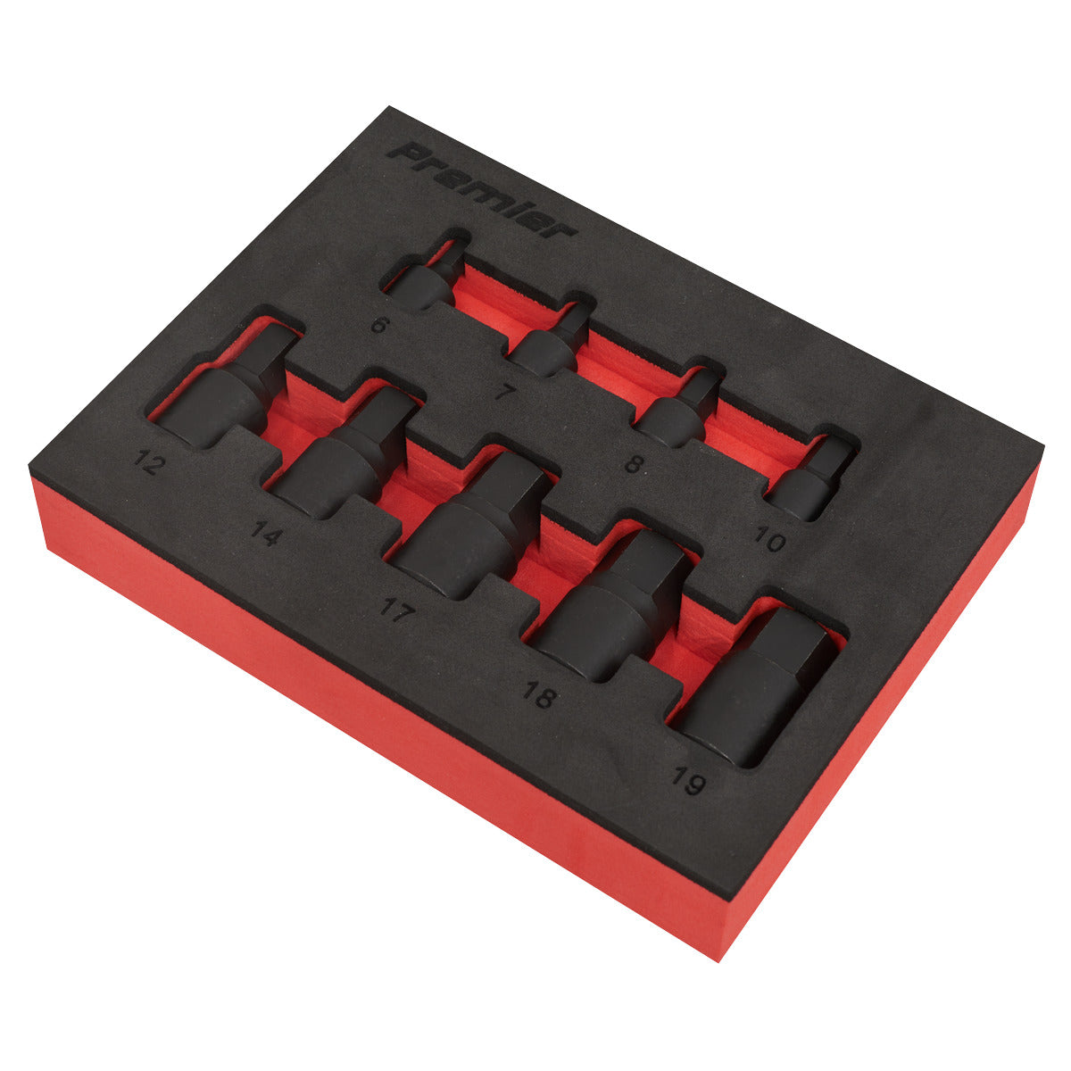 Premier Low Profile Hex Impact Socket Bit Set 1/4" & 3/8"Sq Drive 9pc AK5525