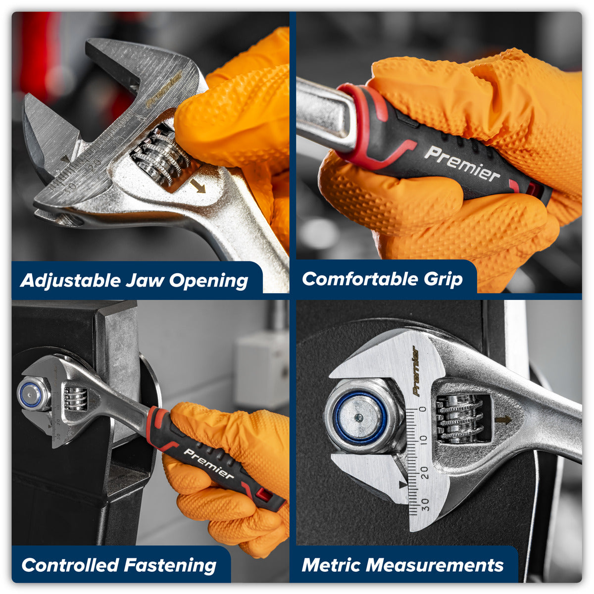Premier Quick-Action Adjustable Wrench 200mm AK9570