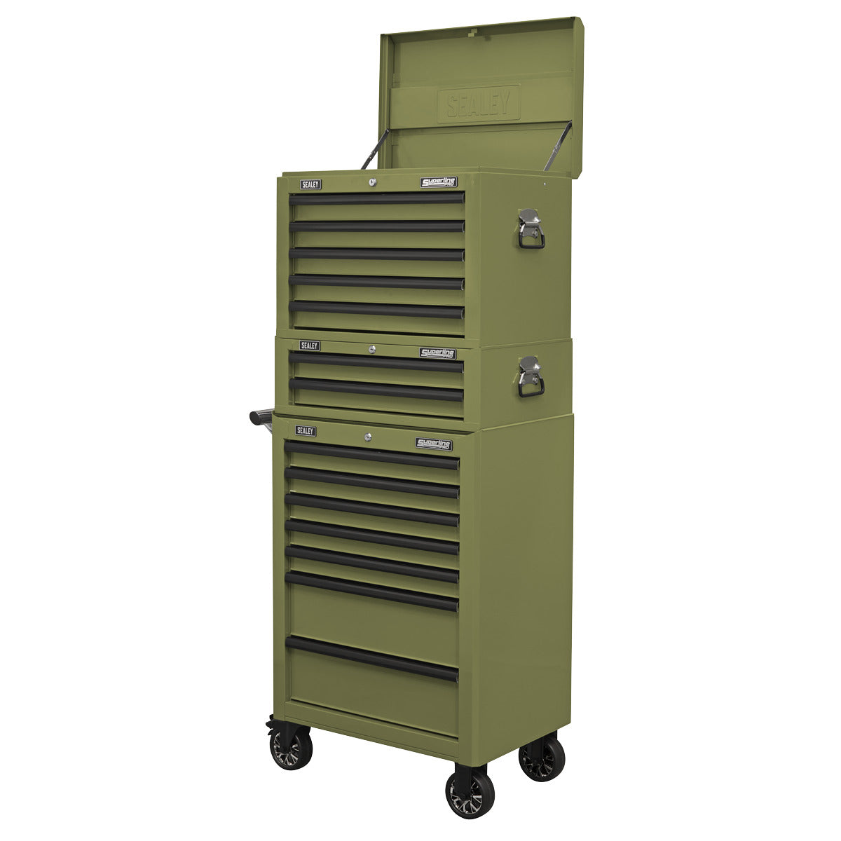 Superline PRO Mid-Box Tool Chest 2 Drawer - Khaki AP26029TK