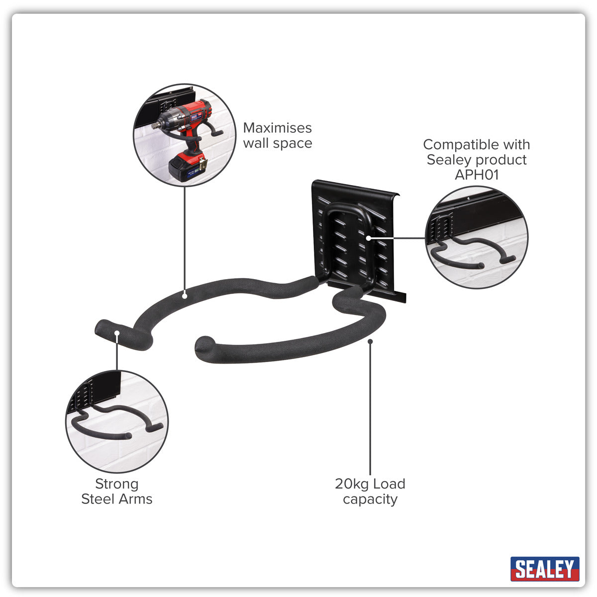 Sealey Power Tool Storage Hook APH02