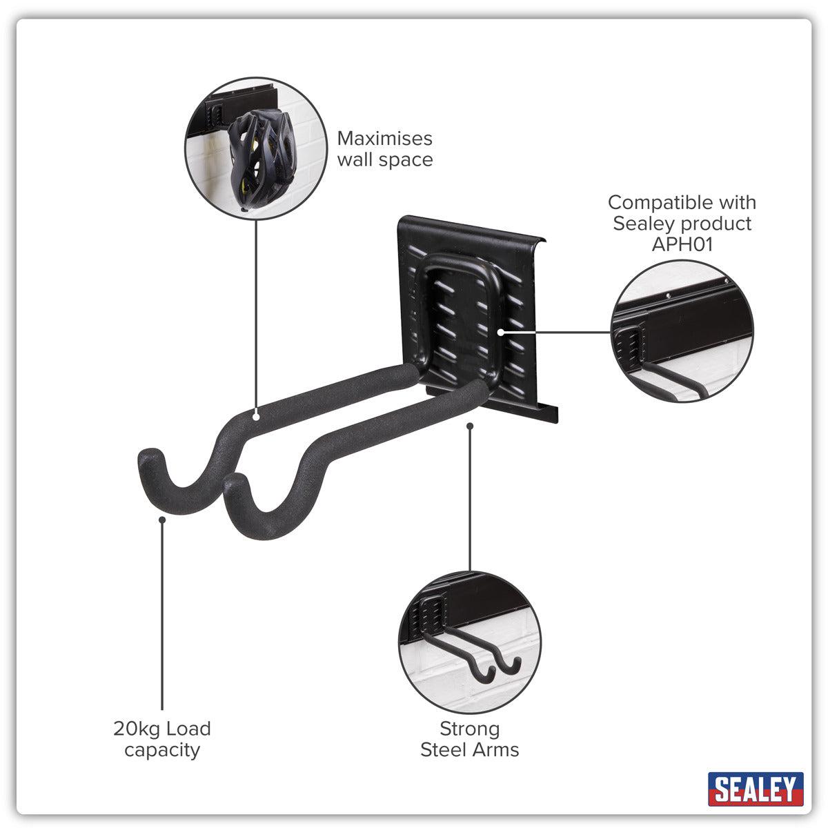 Sealey Sports Equipment Storage Hook APH06