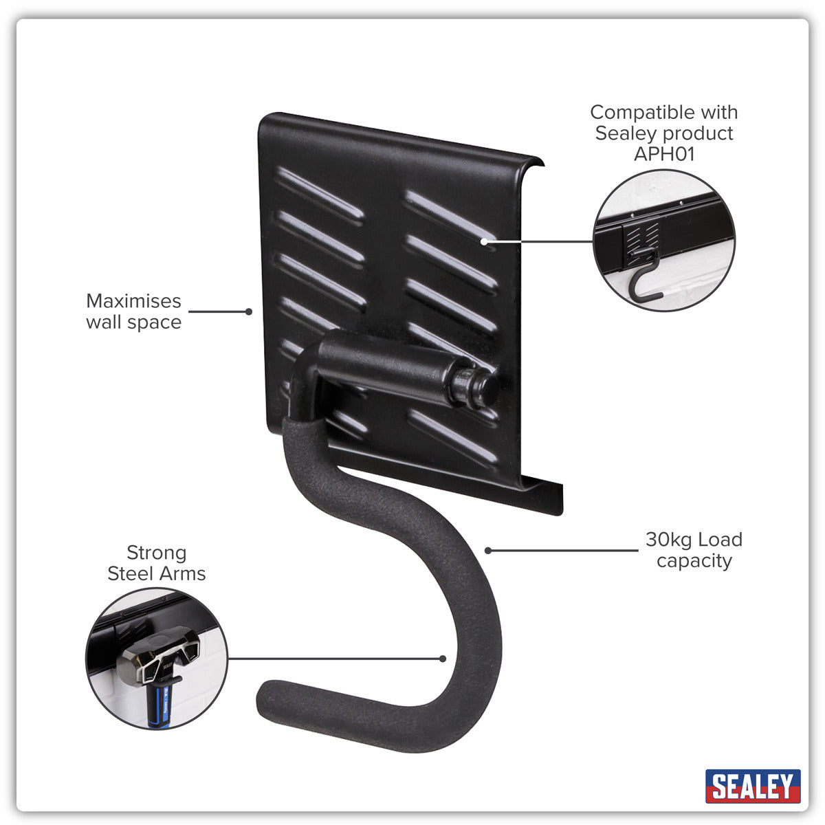 Sealey Single S Prong Storage Hook APH11