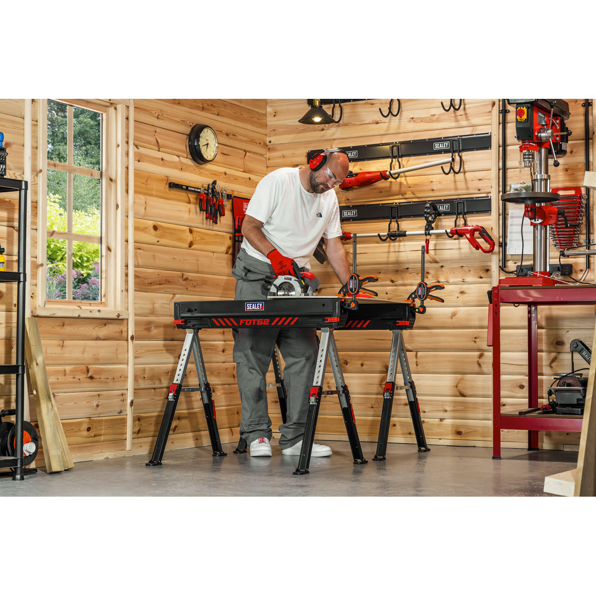 Sealey Adjustable Sawhorse Set 2pc FDT52